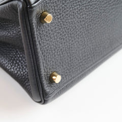 Hermes Kelly 28 Togo Black T Stamp