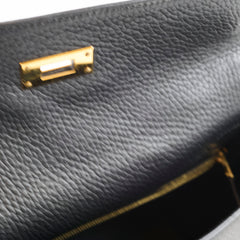 Hermes Kelly 28 Togo Black T Stamp