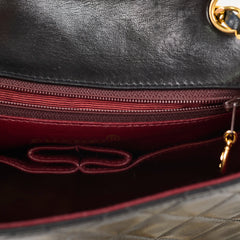 Chanel Vintage Square Lambskin Bag Black (24k Plated Gold HW)