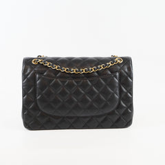 Chanel Jumbo Classic Double Flap Caviar Black - Series 22