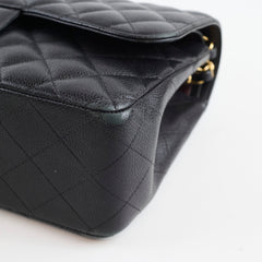 Chanel Jumbo Classic Double Flap Caviar Black - Series 22