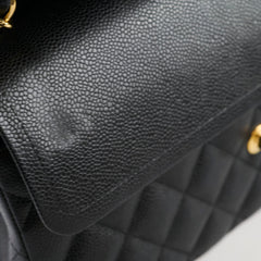 Chanel Jumbo Classic Double Flap Caviar Black - Series 22