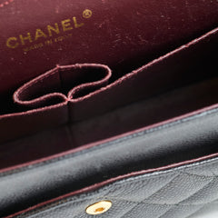 Chanel Jumbo Classic Double Flap Caviar Black - Series 22