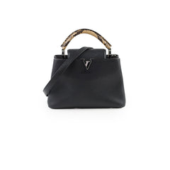 Louis Vuitton Capucines BB Black Python Handle