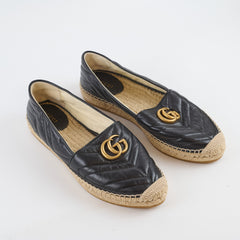 Gucci GG Marmont Espadrilles Black - Size 38