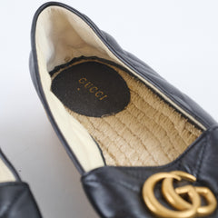 Gucci GG Marmont Espadrilles Black - Size 38