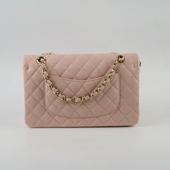 Chanel Medium/Large Caviar Double Classic Flap Pink