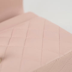 Chanel Medium/Large Caviar Double Classic Flap Pink
