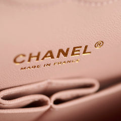 Chanel Medium/Large Caviar Double Classic Flap Pink