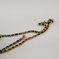 Chanel Pearl Crush Gold Ball Vanity Black Lambskin