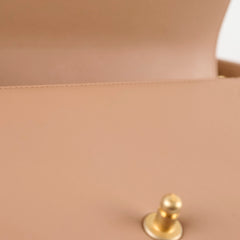 Chanel Medium Lambskin Chevron Old Boy Beige