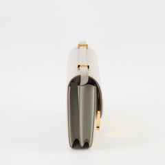 Hermes Mini Constance 18 Gris Perle K Stamp