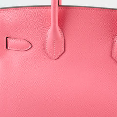 Hermes Birkin 30 Rose Azalea Y Stamp