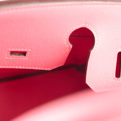 Hermes Birkin 30 Rose Azalea Y Stamp