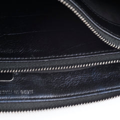 Chanel Boy Lambskin O-Case Mettalic Navy