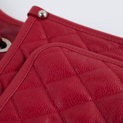 Chanel Caviar French Riviera Seasonal Flap Red