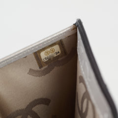 Chanel Cambon Wallet Black Silver