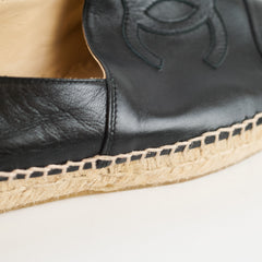 Chanel CC Espadrilles Lambskin Black - Size 40