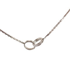 Cartier Baby Love Diamond White Gold Necklace
