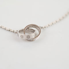Cartier Baby Love Diamond White Gold Necklace