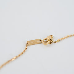 Van Cleef & Arpels Van Cleef and Arpels Vintage Holiday Alhambra Gold Mother Of Pearl Diamond Yellow Gold Necklace