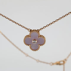 Van Cleef & Arpels Van Cleef and Arpels Vintage Alhambra Holiday Pink Necklace 2025