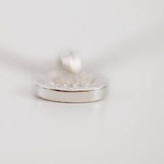 Bulgari Diamond Pendant Necklace 18K White Gold