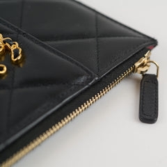 Chanel 19 Slim Vertical Black Pouch