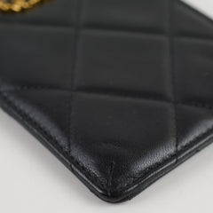 Chanel 19 Slim Vertical Black Pouch