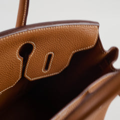 Hermès Birkin 30 Gold PHW - H Square