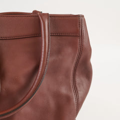 Chanel Vintage CC Turnlock Tote Brown