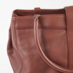 Chanel Vintage CC Turnlock Tote Brown