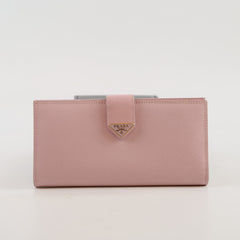 Prada Saffaino Long Wallet Light Pink