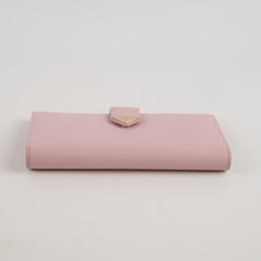 Prada Saffaino Long Wallet Light Pink