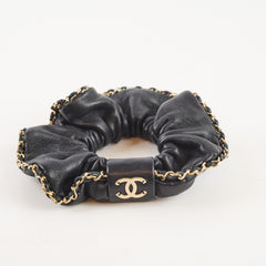 Chanel Black Hair Scrunchie