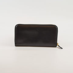 Prada Long Smooth Black Wallet
