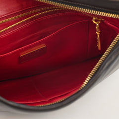 Prada Zip Clutch Nappa Leather Black