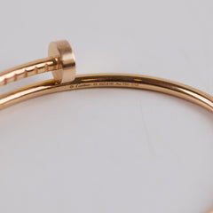 Cartier Juste Un Clou Small Model Pink Gold Bracelet Size 15