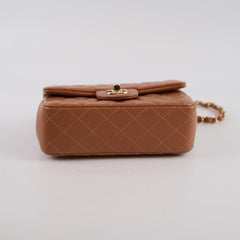 Chanel Mini Rectangular Caramel Lambskin