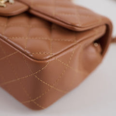Chanel Mini Rectangular Caramel Lambskin