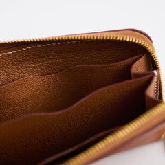 Hermès Zipengo Chaine d'Ancre Compact Card Holder Gold