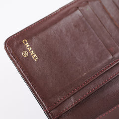 Chanel Long Lambskin Black Wallet