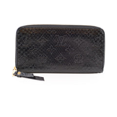 Louis Vuitton Exotic Python Black Zippy Wallet