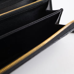 Louis Vuitton Exotic Python Black Zippy Wallet