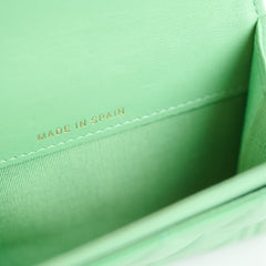 Chanel Boy Lambskin Green Wallet