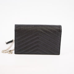 Saint Laurent Envelope Wallet on Chain WOC Black 2026