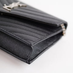 Saint Laurent Envelope Wallet on Chain WOC Black 2026