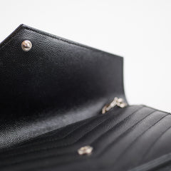 Saint Laurent Envelope Wallet on Chain WOC Black 2026