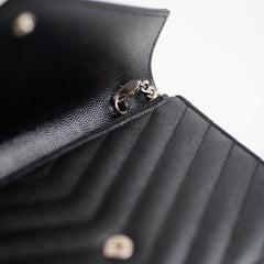 Saint Laurent Envelope Wallet on Chain WOC Black 2026