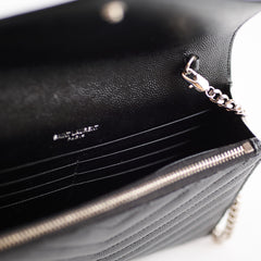 Saint Laurent Envelope Wallet on Chain WOC Black 2026